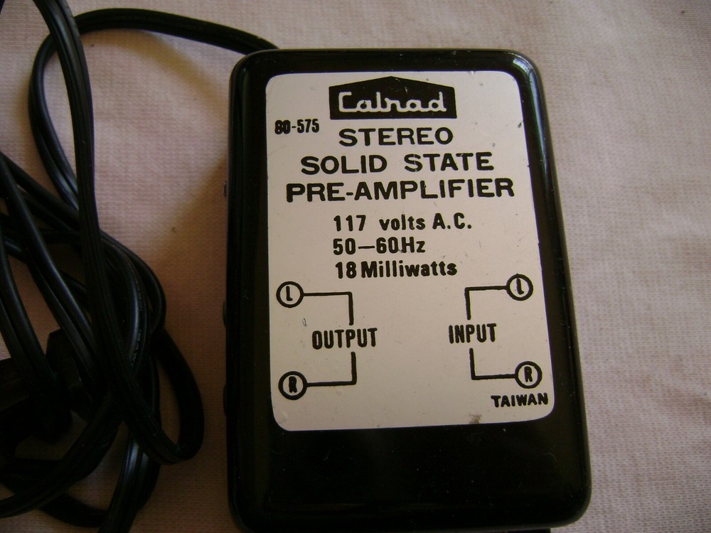Calrad Solid State Pre-Amplifier Amp-2  Instructions