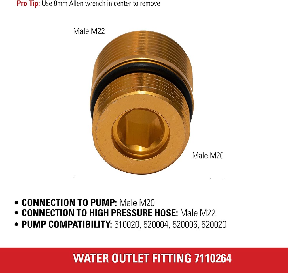 Simpson Genuine OEM Water Outlet Fitting - 7110264