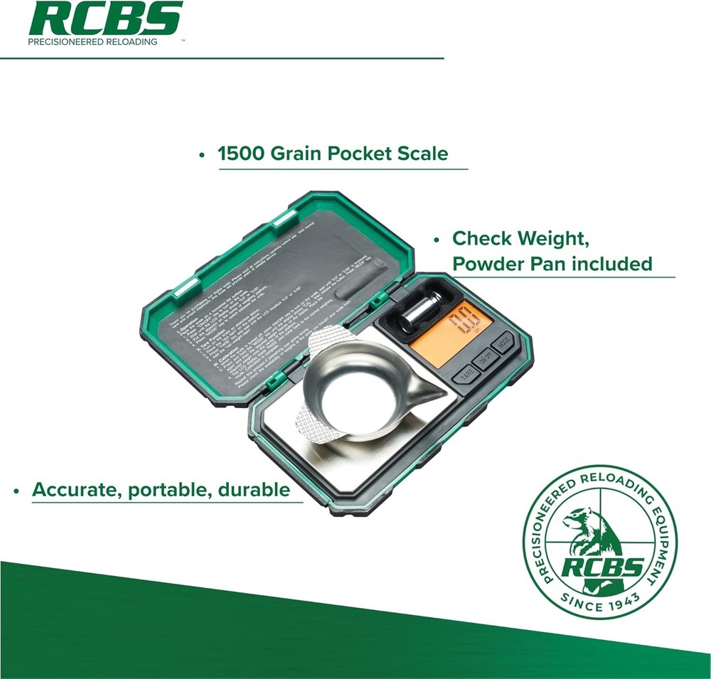 RCBS 1500 Grain Pocket Scale_98914, Green