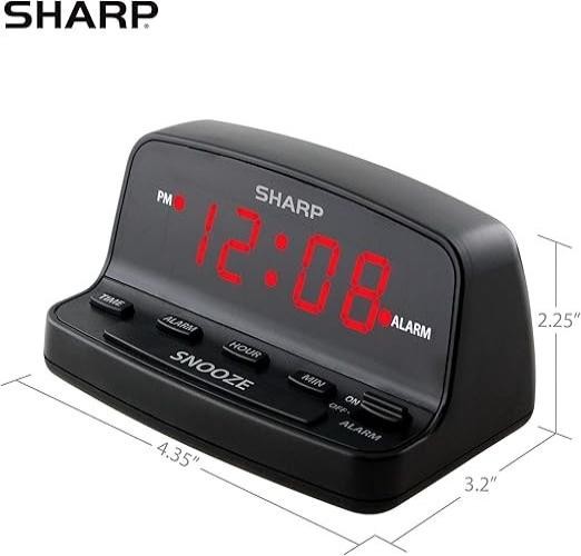 Super Extremely Extra Loud Alarm Clock for Very Heavy Sleeper Battery Backup New
