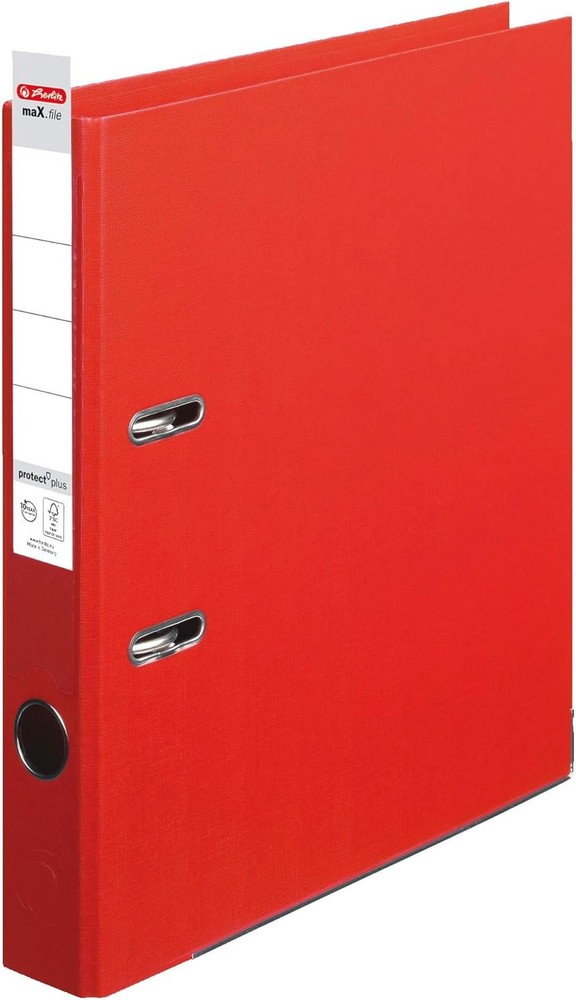 Herlitz Ring Binder – Red 10834737 Polypropylene (PP) (Polypropylene (PP) Ring B