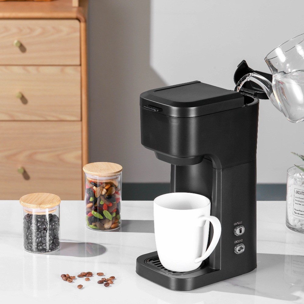 Black Matte Single Serve Coffee Maker