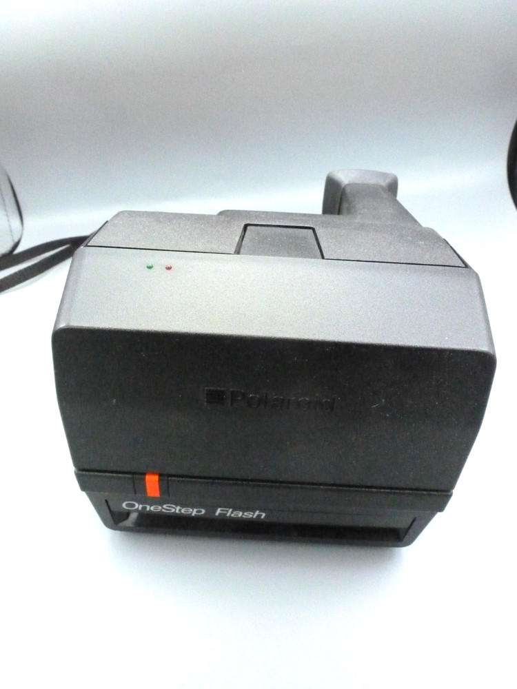 Vintage Polaroid OneStep Flash Camera With Strap - Great Condition - Untested-99