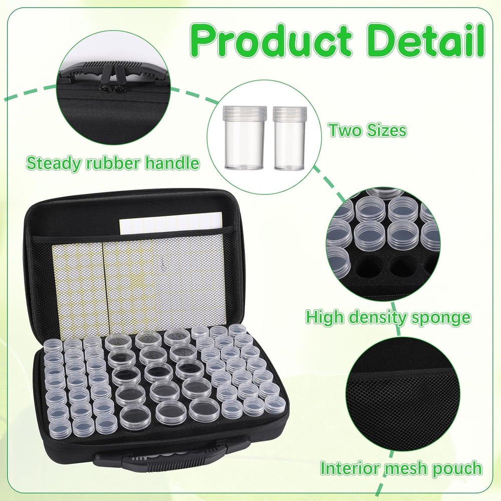 Seed Storage Organizer Box, 57 Slots Seed Collection Containers Seed Storage Box