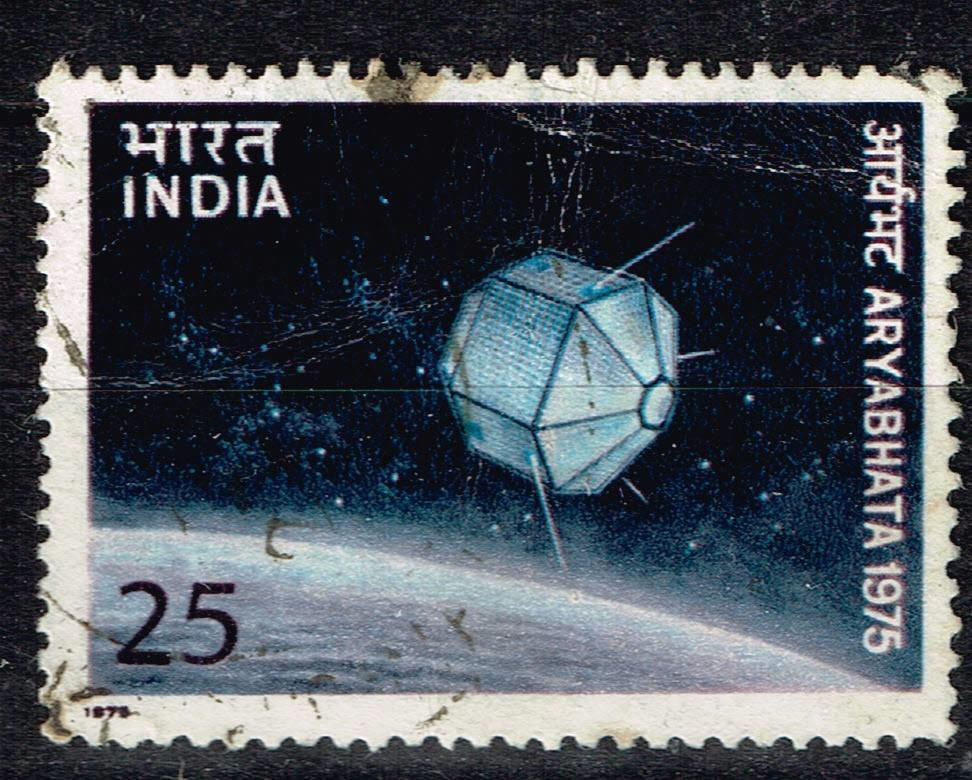 India First Suttelite in Space stamp 1975
