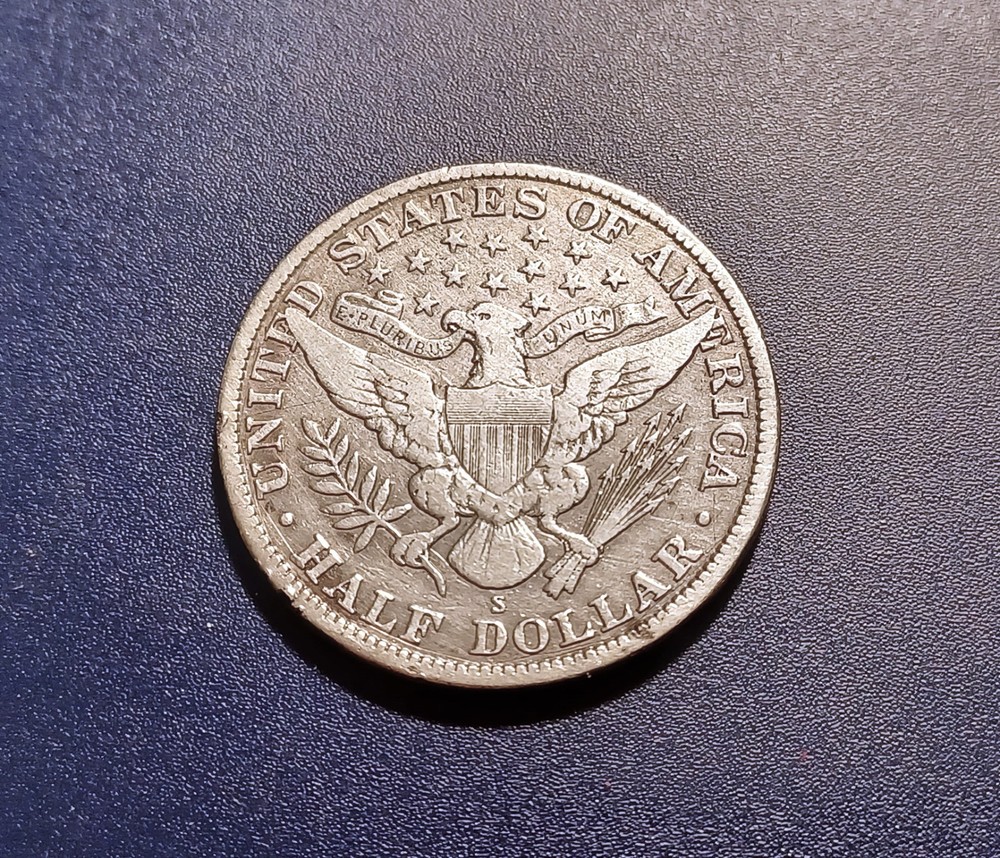 VF 1914-S Barber Half Dollar