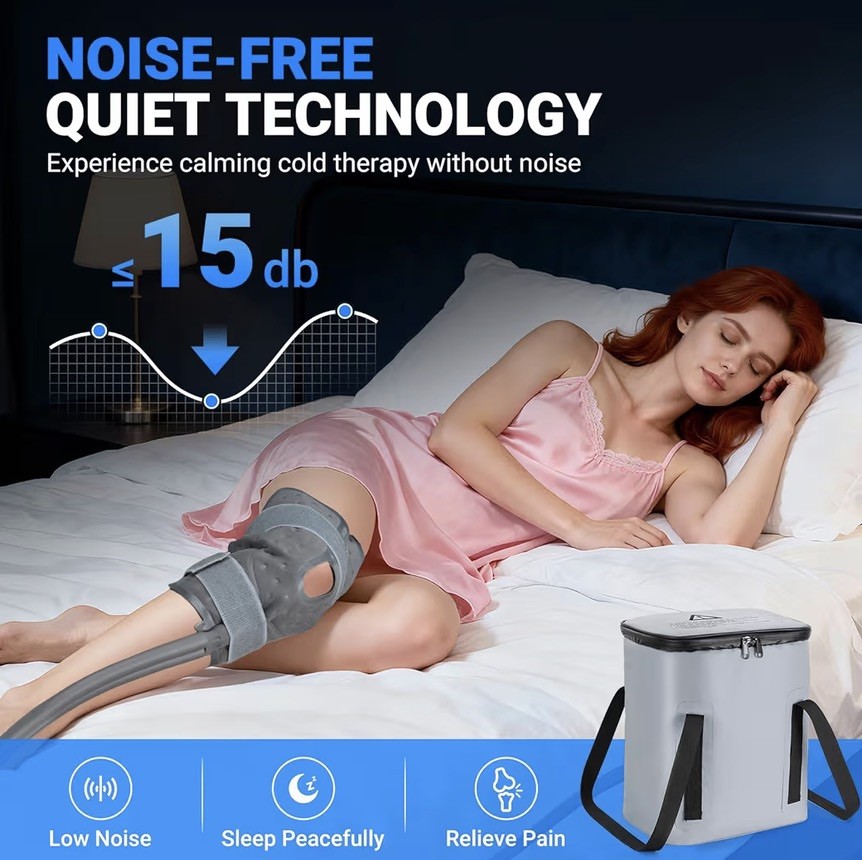 Cold Therapy Machine, Portable Ice Machine for Knee After Surgery，Program