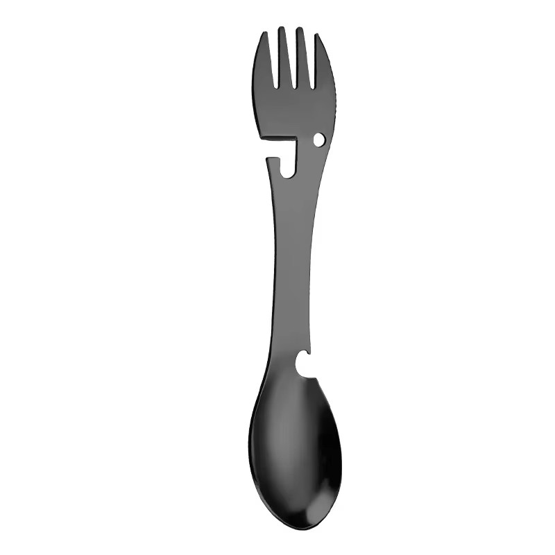 Outdoor Survival Tools 5 in 1 Camping Multi-Functional EDC Kit Practical Fork Kn