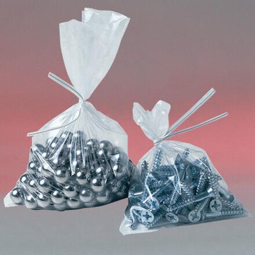 Flat Poly Bag, 24 x 24 Inch, 200 Pack, 6 Mil, Clear