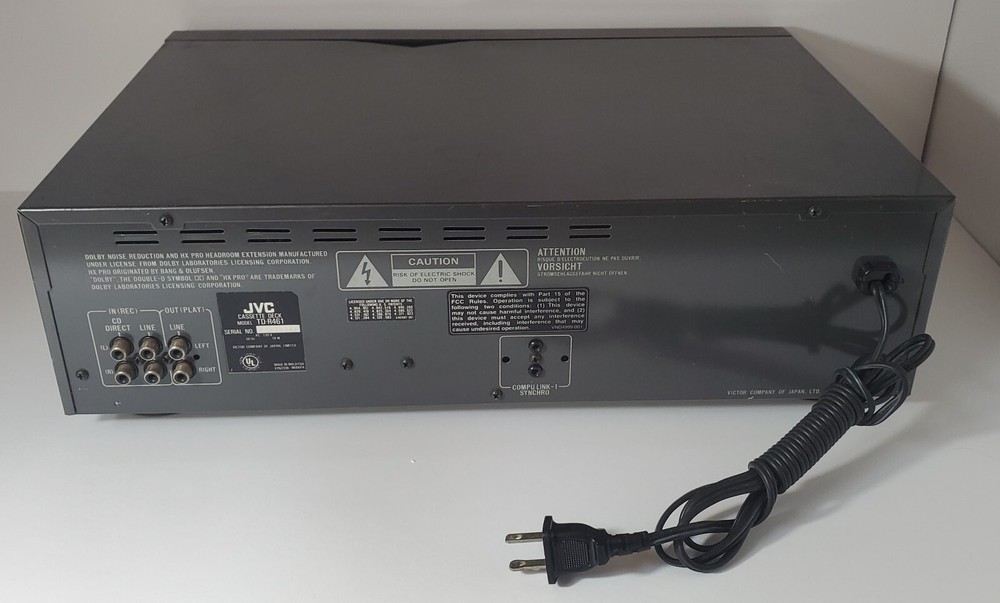 JVC TD-R461 Stereo Cassette Deck Tape Player