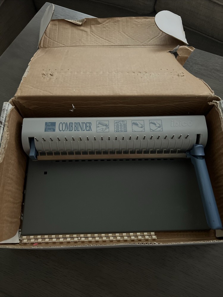 Comb Binding Machine By The Finishing Touch Ibico Desktop Finishing System