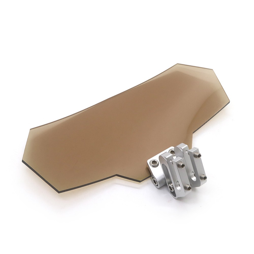 Motorcycle Tea Adjustable Clip On Windshield Extension Spoiler Wind Deflector