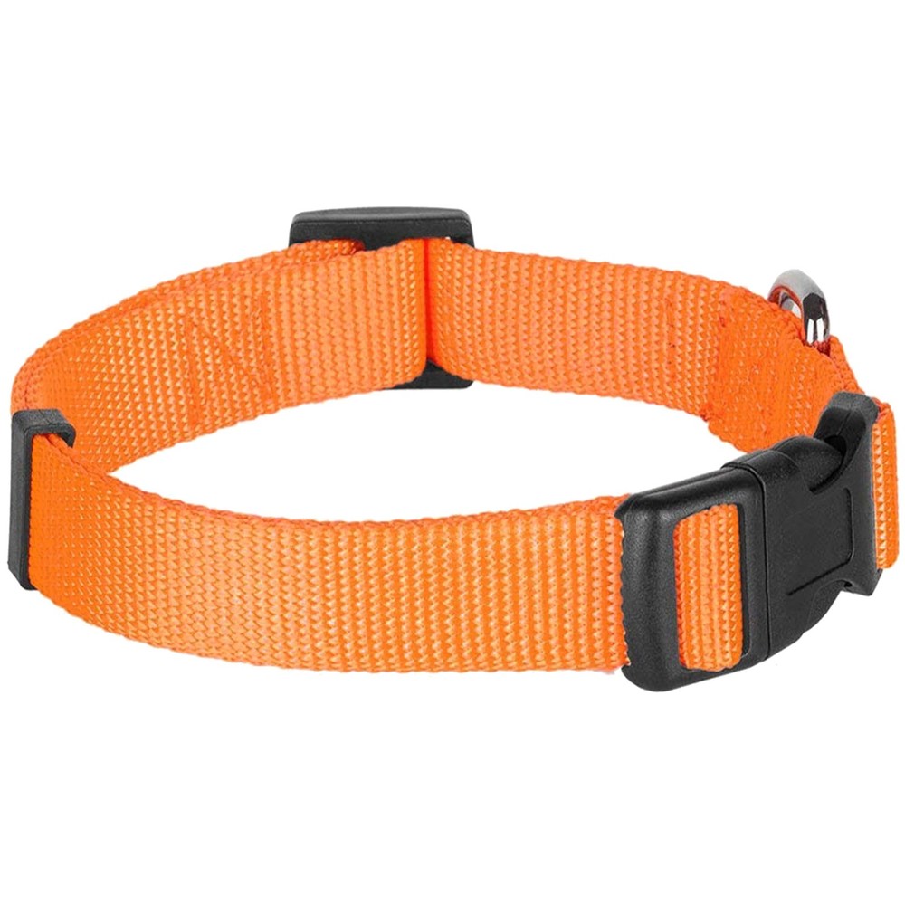 Essentials Matching Dog Collar Leash Set Florence Orange Small Adjustable