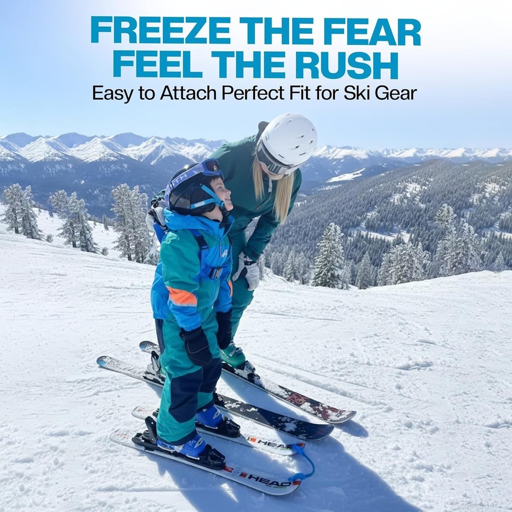 Soft-Grip Ski Tip Connector - Perfect for Young Skiers' First Experience