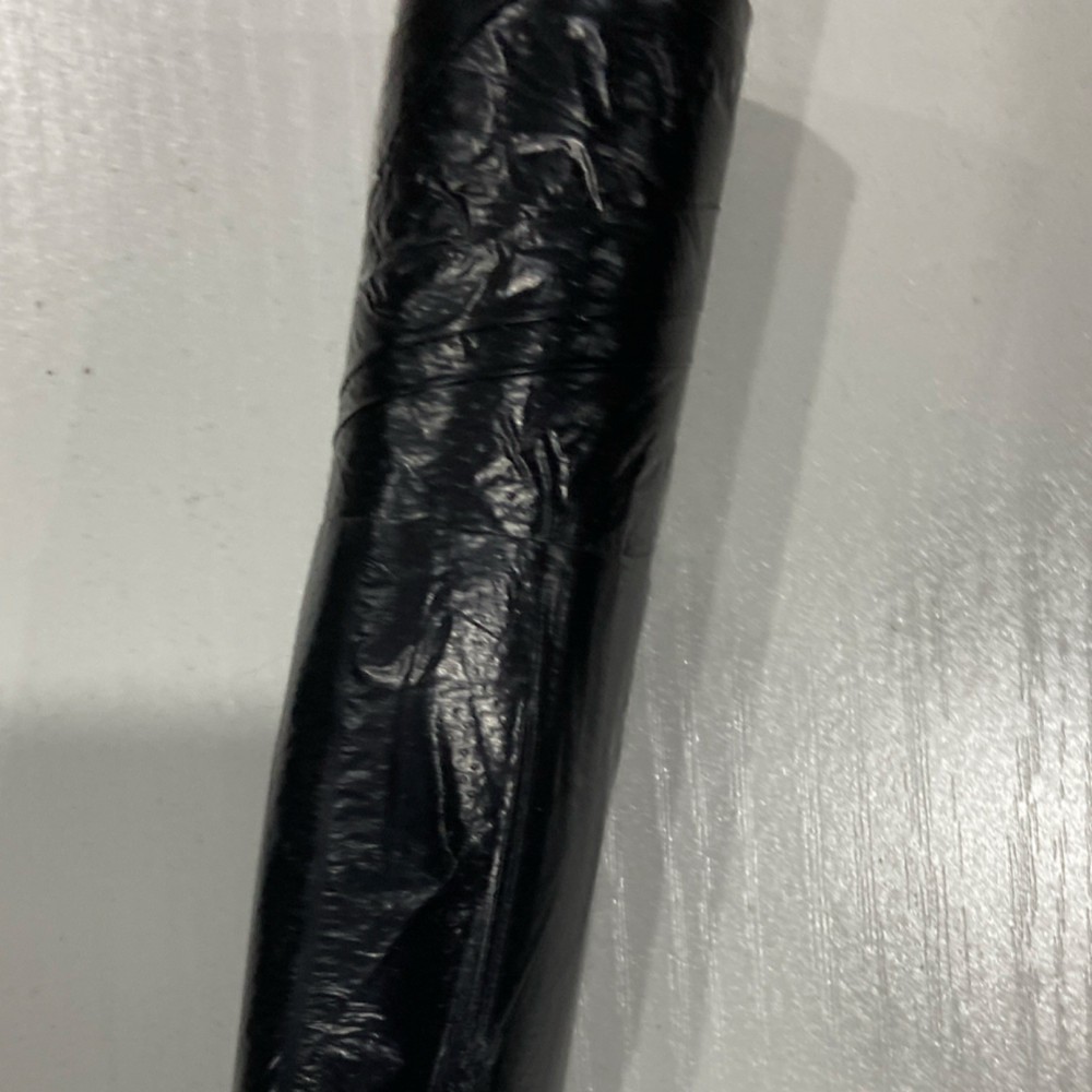 Black Women's Compact Folding Umbrella Solid Pattern