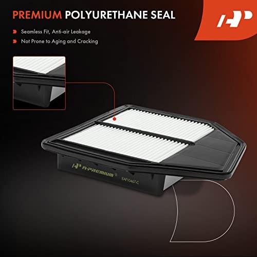 2-PC Engine & Cabin Air Filter with Activated Carbon Compatible with Honda