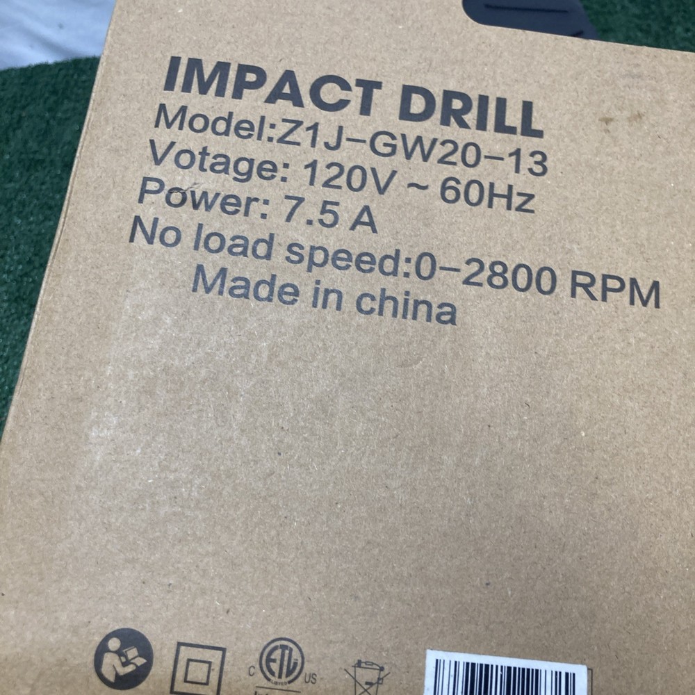 Meterk Impact Drill - Bits- Chuck- New (OKEB-09-012)