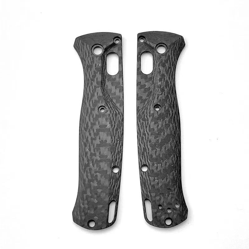 Black Thread Pattern Real Carbon Fiber Handle Scales for Benchmade Bugout 535 US