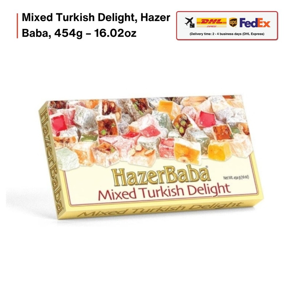 Mixed Turkish Delight, Hazer Baba, 454g – 16.02oz