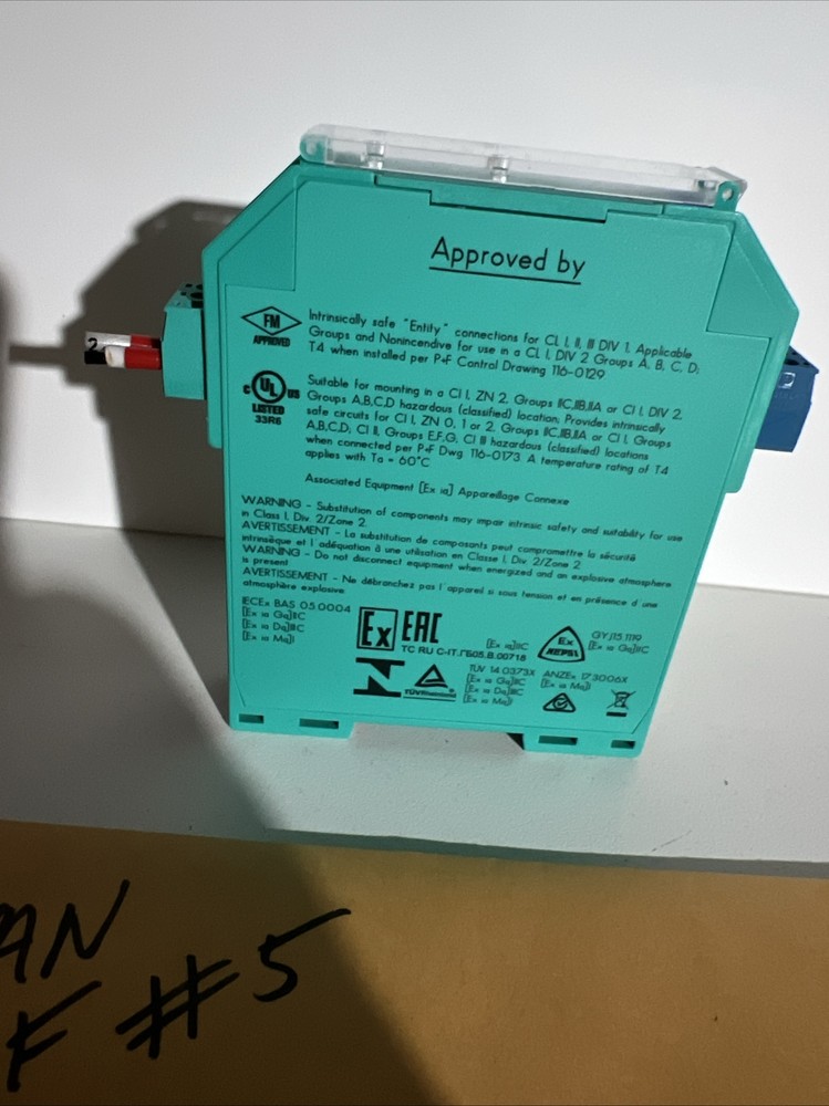 No Box Pepperl+Fuchs Kfd0-Cs-Ex1.50P Safety barrier 72143 Installed & Never Ran