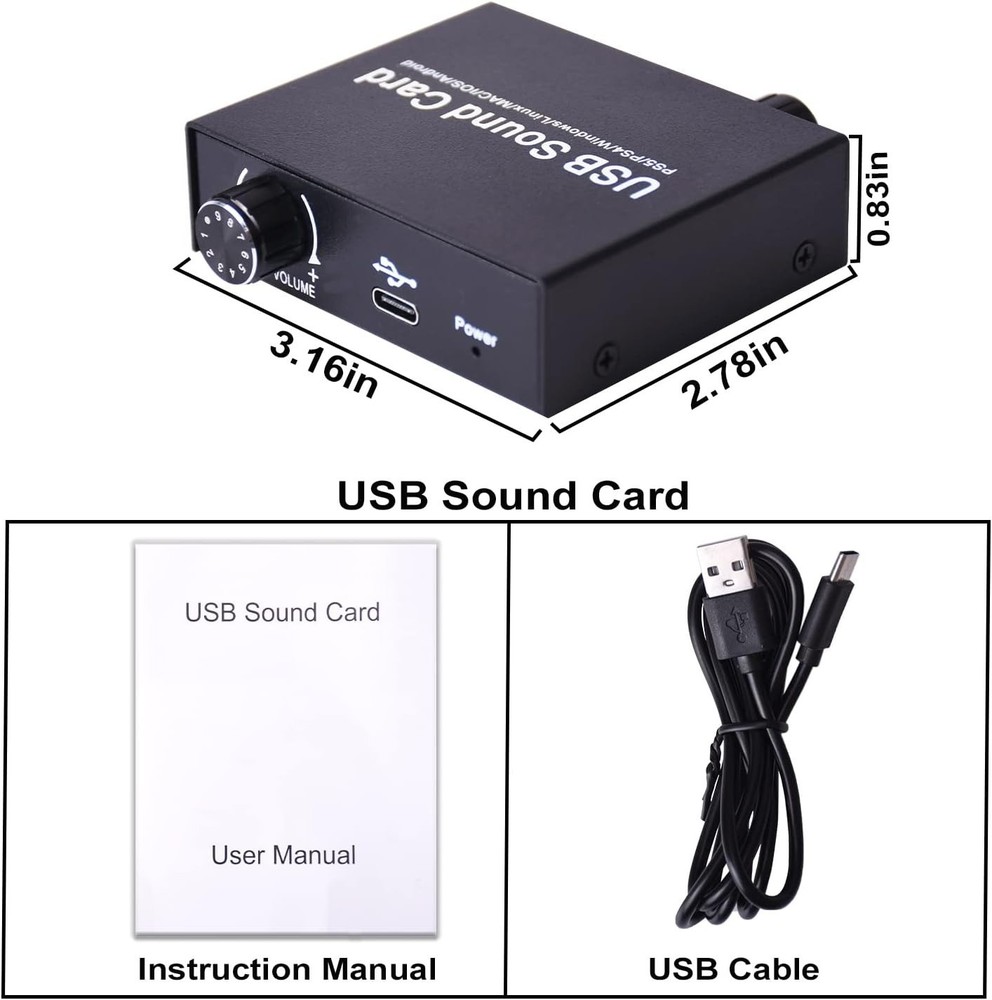 USB Sound Card External Set Top Box Computer External Converter Driver Free