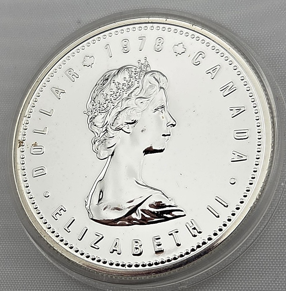 1978 Silver $1 Dollar Canada Commonwealth Olympic Games