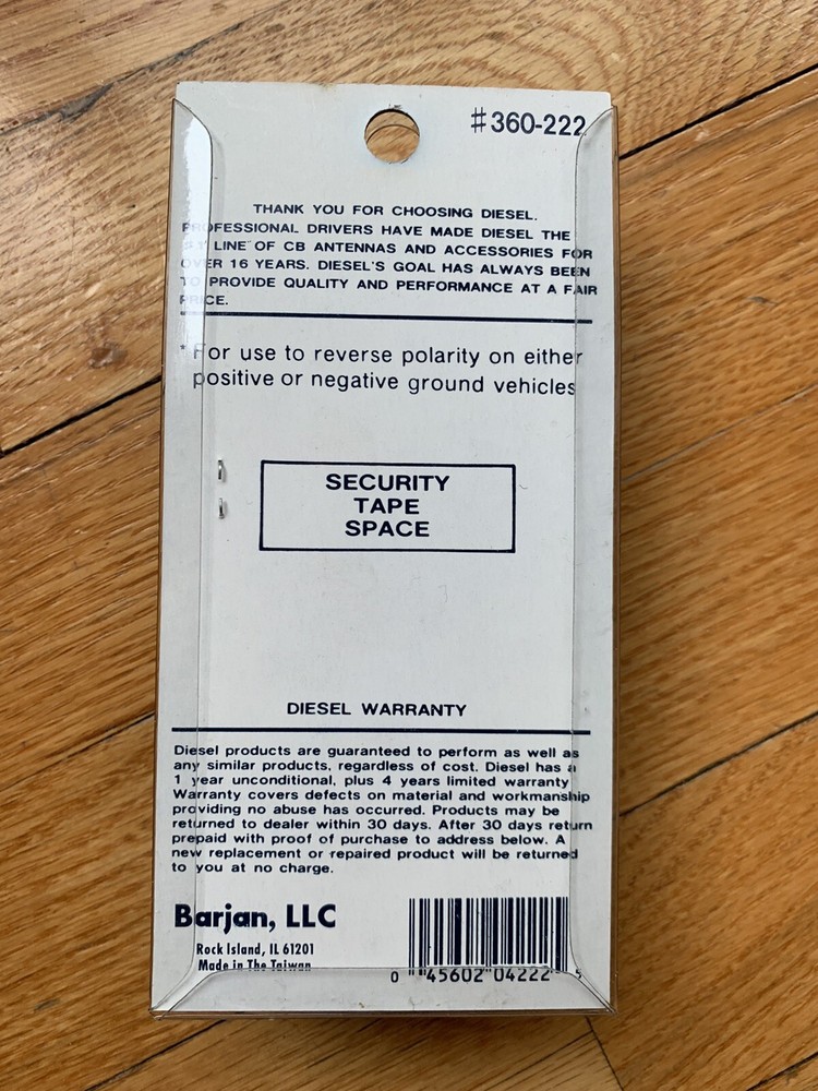 Barjan Diesel Electronics - Reversible Lighter Plug / Reverse Polarity- #360-222