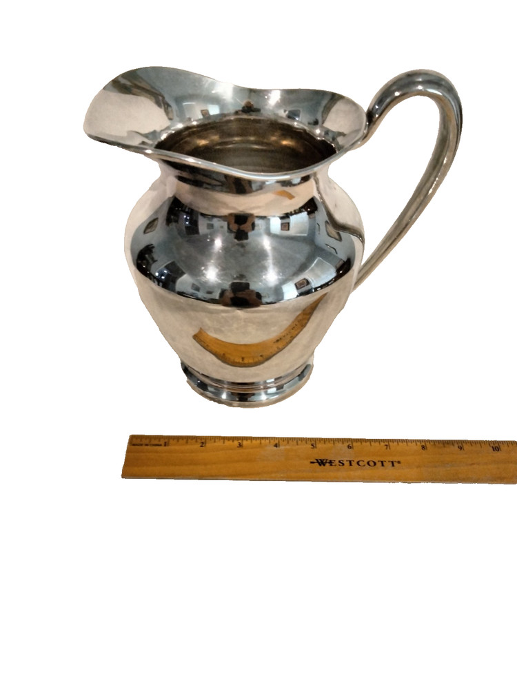 E.G. Webster & Son Silver Plated Pitcher - 8 inches tall - Good Condition