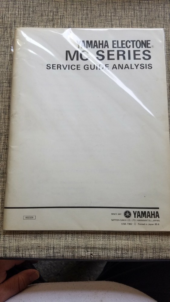Yamaha Electone MC Series Service Guide Analysis 002329