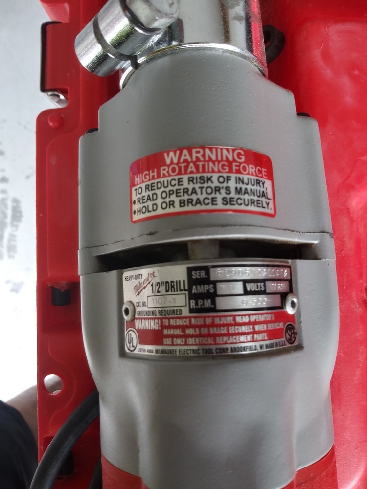 Milwaukee 1/2in Right Angle Drill Kit, 3107-6 variable speed, forward, reverse