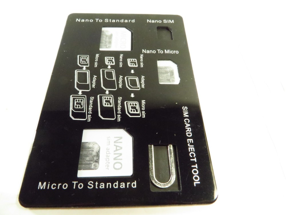 Universal Sim Card Adapter w/ 2 Vodafone Sim Card (Unknown Regine)