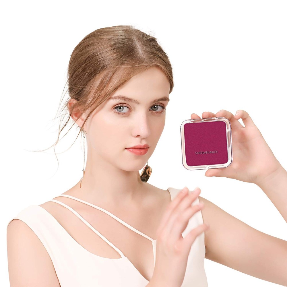 Magnifying Compact Mirror Snowflakes Elegant Compact Pocket Mini Makeup Mirr...