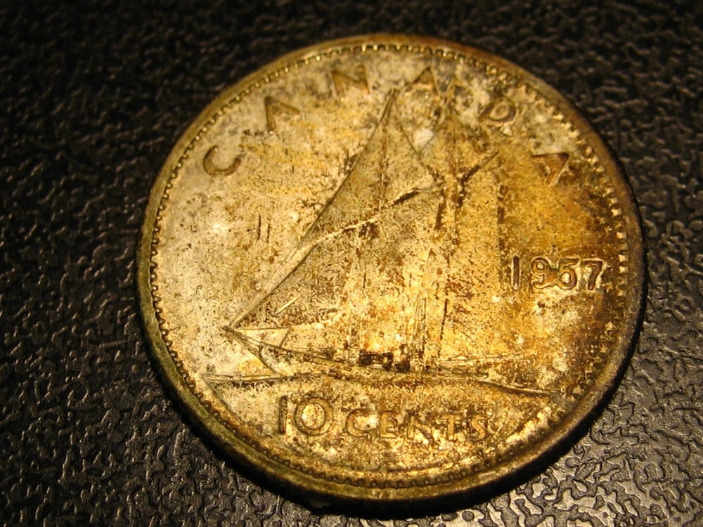 1957 Canadian Dime