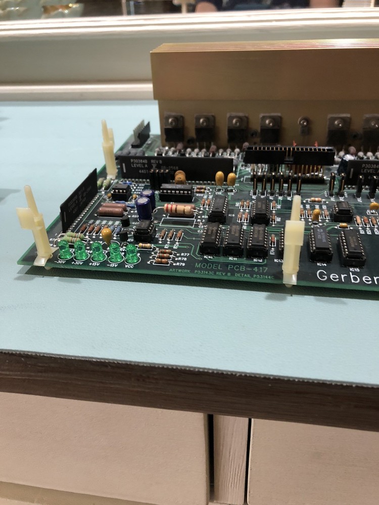 GERBER HS15 Plotter - Main Circuit Board PCB-417 Mainboard CPU P53145C