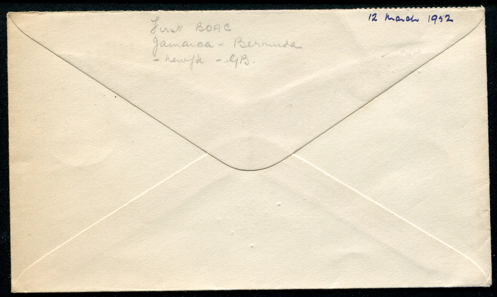 BERMUDA (23608): FIRST FLIGHT COVER/cancel 1952
