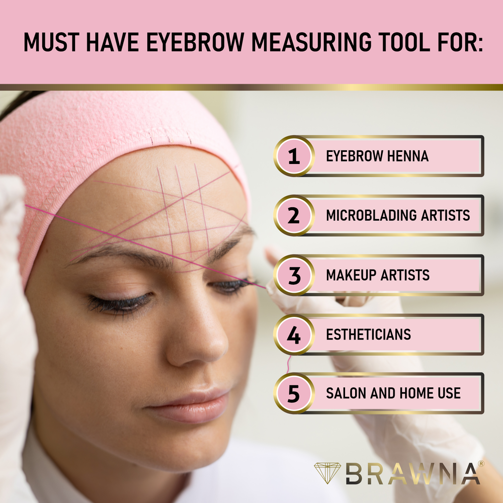 BRAWNA 2 PC Mapping String for Eyebrow & Lip Measuring - PMU Supplies