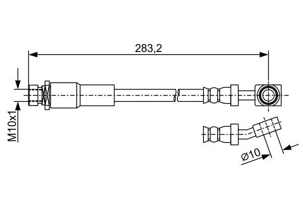 Brake Hose BOSCH 1987481972