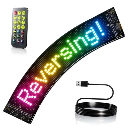 Fan-Shaped Flexible LED Lights, Programmable APP & Remote Control LED Panel