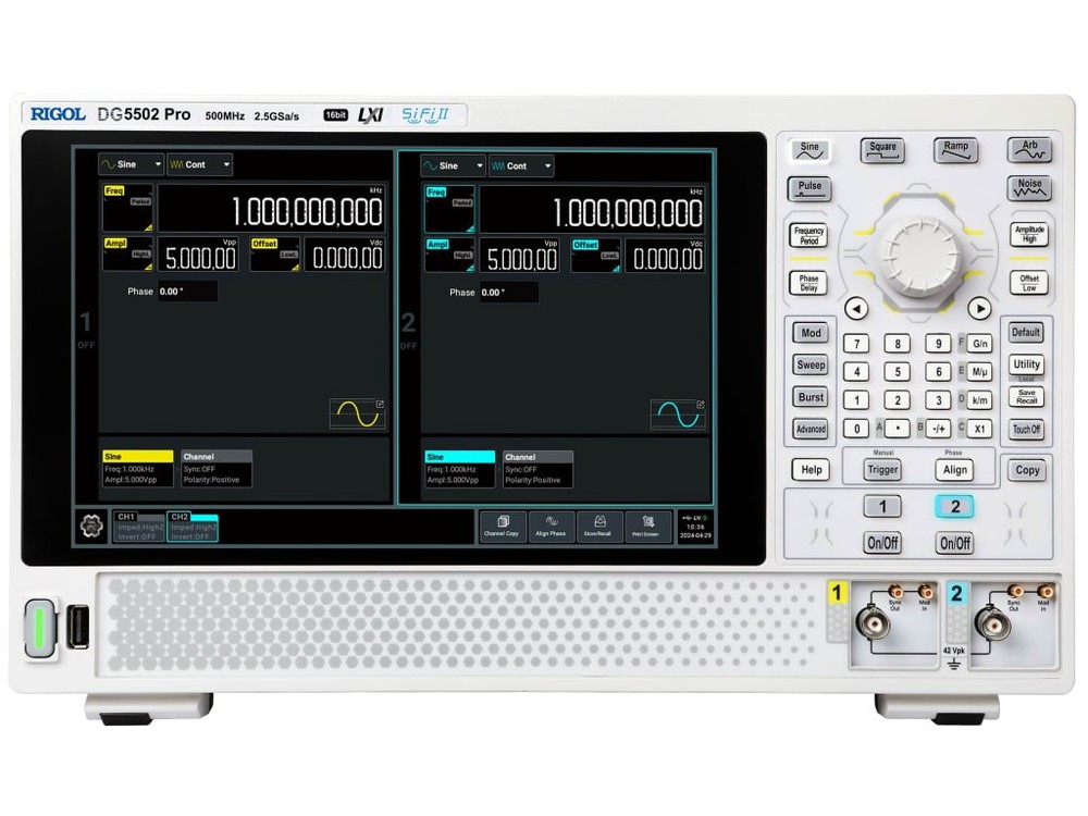 Rigol DG5502 Pro - Function/Arbitrary Waveform Generator (2 Channel / 500 MHz)