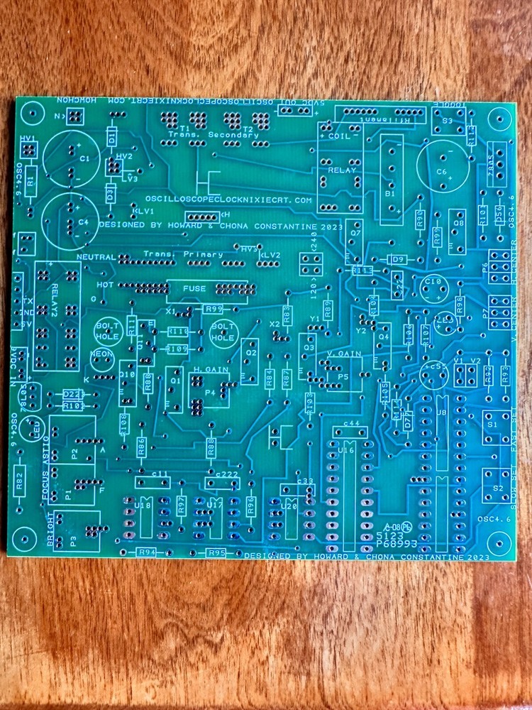 Oscilloscope Clock Kit OSC4.6 original vector design crt Cathode ray tube Scope