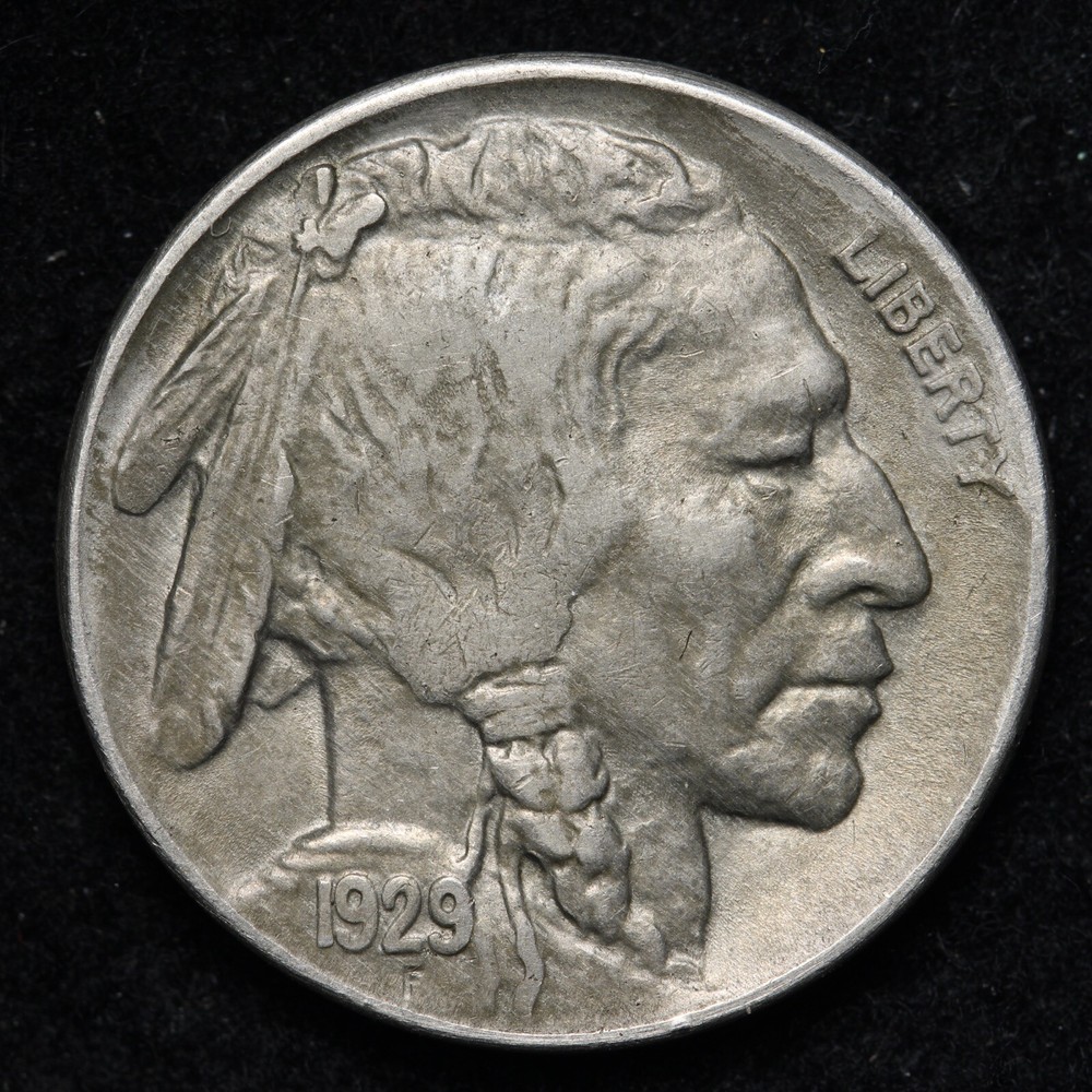 1929 Buffalo Nickel CHOICE AU E199 AUQF