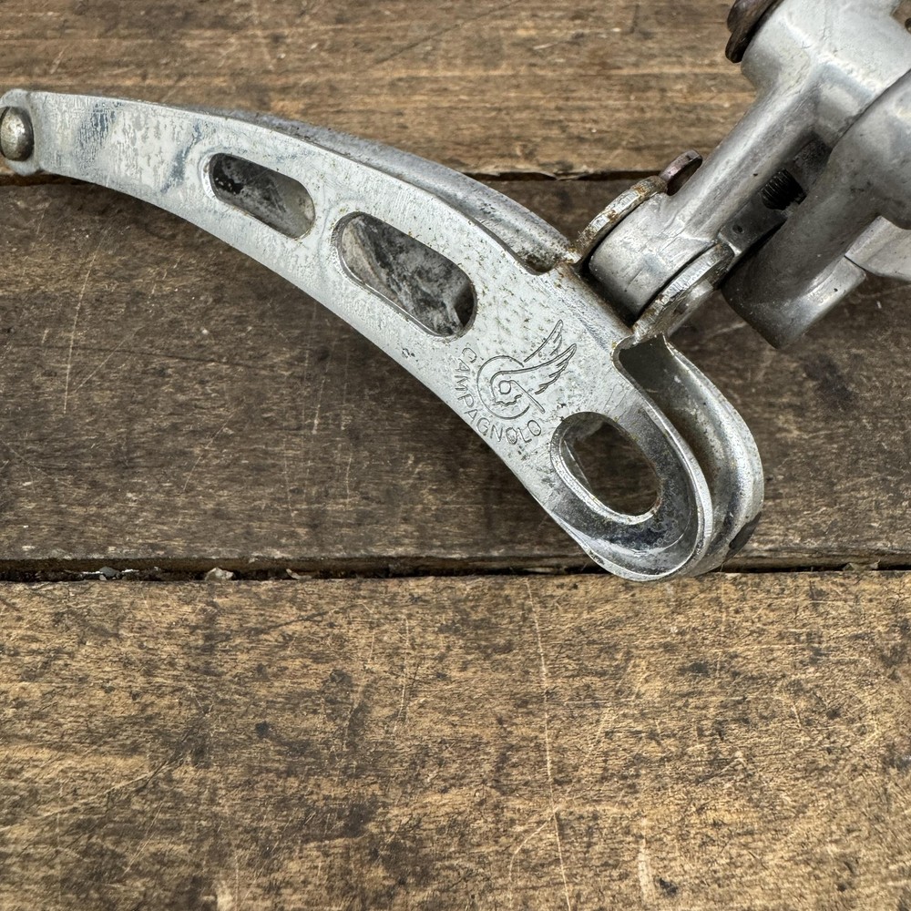 Vintage Campagnolo Record Front Derailleur Clamp On 28.6 Bottom Pull Double Road