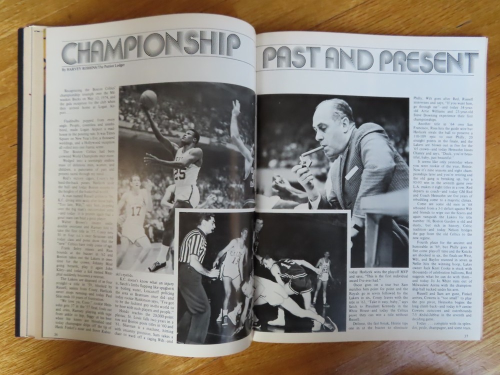 BOSTON CELTICS vs CAVALIERS October 23 1974 Program JOHN HAVIVEK AUSTIN CARR