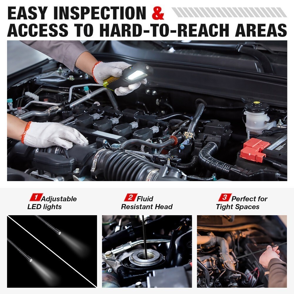 LAUNCH VSP-600 USB Endoscope Camera - HD Flexible Probe for Auto Diagnostics*^