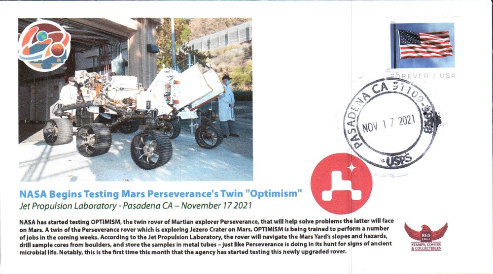 2021 Mars Perseverance Rover Twin 'Optimism' Begins TestingJPL Pasadena 17 Nov