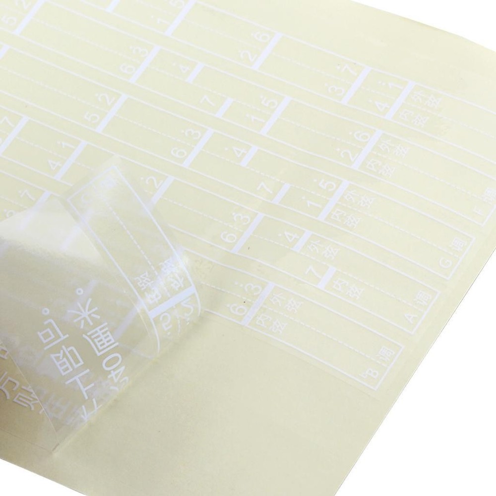 1 Piece Erhu Note Position Chart Protectors Label Players