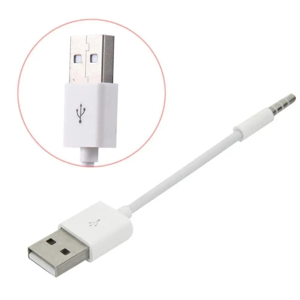 USB Charger Data SYNC Cable for Apple iPod Shuffle 3rd 4th 5th 6th 7th Gen 3.5mm