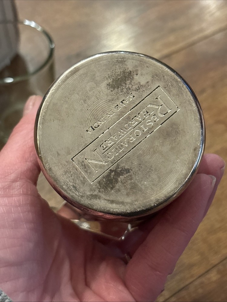 Restoration Hardware Hampton Silver Plate Lidded Jam Pot Complete