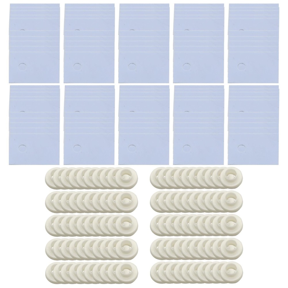 100Pcs TO-220 Transistor Plastic Insulation Washer + Isolated...