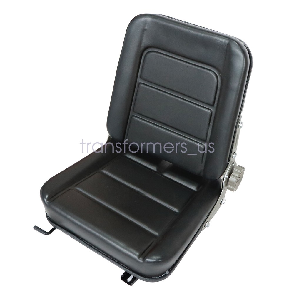 Universal Forklift Seat Fold Down Tractor Seat with Adjustable Angle Back